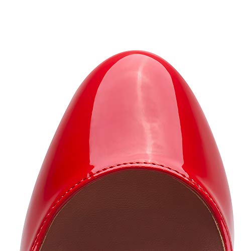 Image of Elisabet Tang Women's Platform High Heels Pumps Shoes Peep Toe 5.5 inch Stilettos Slip On for Dress Wedding Party Prom