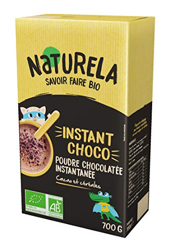 NATURELA - Instant Choco - Poudre de Cacao Instantanée Bio - Cacao + Céréales - 700 g Cover