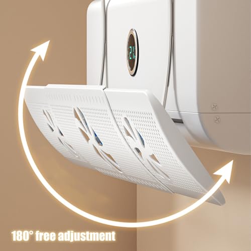 Deflectores de aire ajustables con ventiladores para hogar y comercio 5