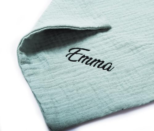 6 Pack Personalized Baby Washcloths and Burp Cloths, Soft Absorbent Towels for Newborns, 12x12 Inches3