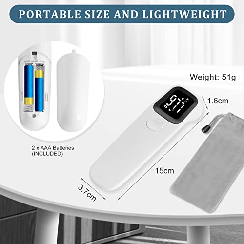 Forehead Thermometer, Vedozo Non-Contact Digital Infrared Thermometer For Kids Adults Fever Check Touchless Baby Thermometer With Led Screen, Accurate Reading, Memory Recall And Fever Alarm #TOP5