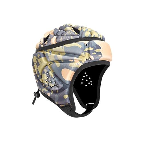 Football Helmet Rugby Soft Helmet Soccer Headgear Football Headguard for Safety Sports Helmet(Color4)