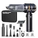 Lyiazsoy Car Vacuum Cleaner,22000PA High Power Mini Vacuum Cleaner,Rechargeable Handheld Vacuum,Portable Cordless Compressed Air Duster Air Blower for Car Home (goldblack)