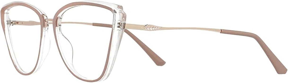 Rieort Fashionable Eyewear Frames Eyewear Frame Cats Eye Womens Eyewear Frames Anti Blue Light Leg Spring Mens Eyewear Frames Titanium Glasses Frame Elegant