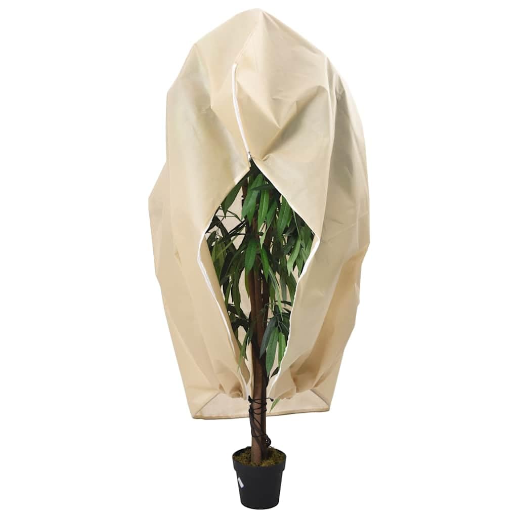 Fundas protectoras para plantas con cremallera de 4 piezas, protección contra el gel para plantas en macetas y cultivos, vela de invierno exterior para verduras y flores -E