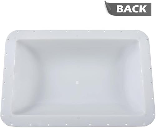 Miniatura 4 de CHEDA Cubierta de repuesto blanca de 14 x 22 pulgadas, compatible con tragaluz de caravana, caravana, tragaluz, camión de alimentos, tragaluz
