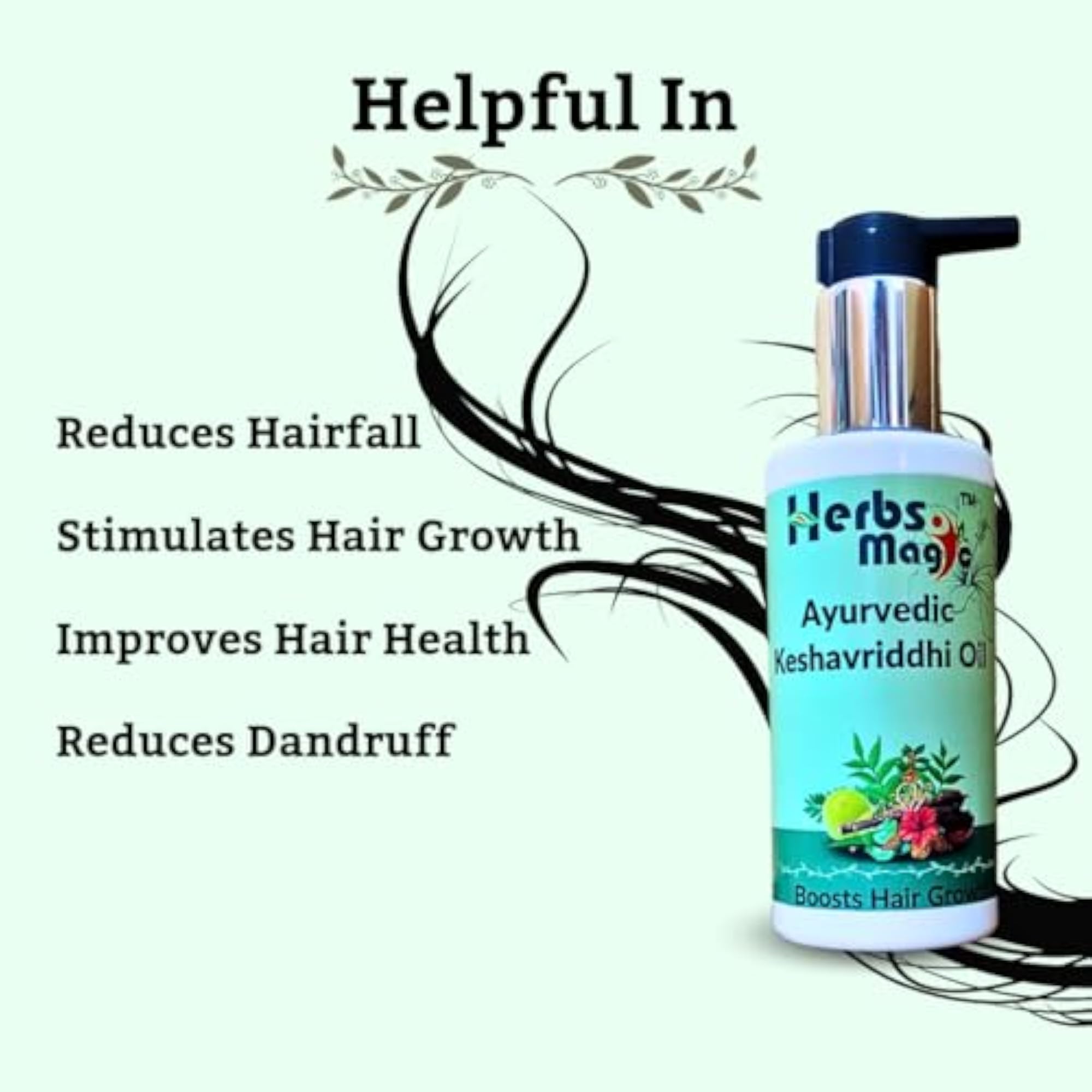 Ayurvedic Keshavriddhi Hair Oil, Hair Fall Control & Growth