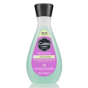 Cutex Nourishing Nail Polish Remover, Leaves Fingernails & Toenails Looking Healthy, Contains Vitamin E, 6.7 fl oz