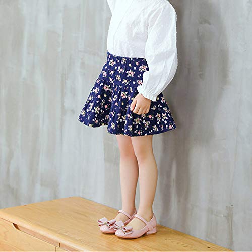 Girls Bowknot Rhinestone Flower Low-Heels Girls Dress Flats Shoes Rhinestone Princess Leather Shoes Girl Sandals Mary Jane Shoes4