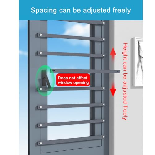 Tiras de protección de ventana en aluminio blanco con instalación sin daños 3