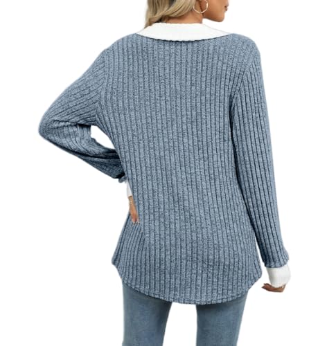 Womens Long Sleeve Shirts Fashion Fall Tops Blouses Sweater Dressy Business Casual Outfits3