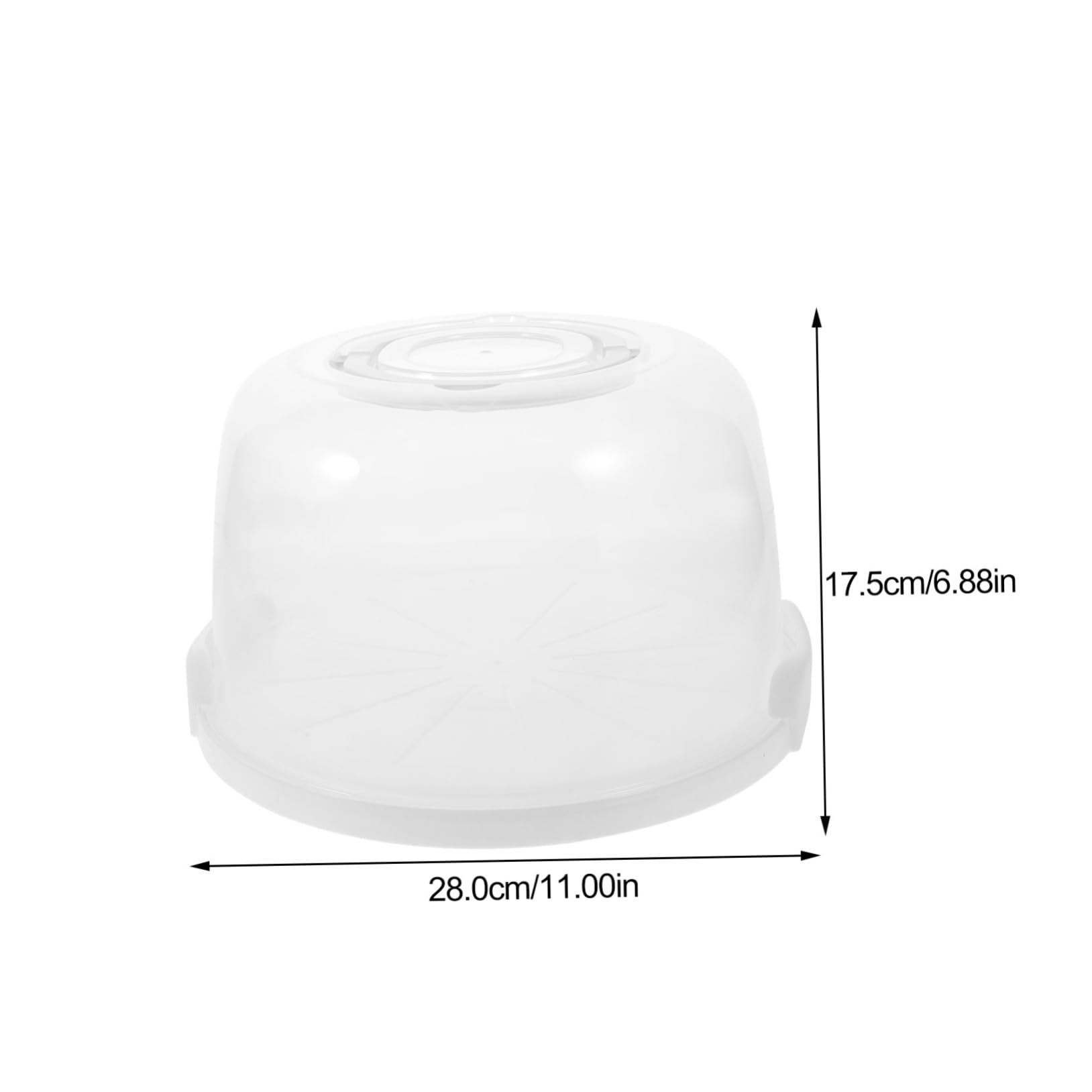 AUTSUPPL Small Cake Storage Box Freezer Safe Cake Carrier Cover Handle for Outdoor Events Home Use