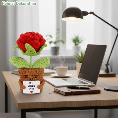 Aruigu Ich Liebe Dich Geschenke für Frauen Männer, Handgefertigte Rosen Heimat Dekoration, Partner Geschenke, Hochzeitstag, Jahrestag Geschenk für Sie Ihn, Liebes Geschenk für Ihn Sie