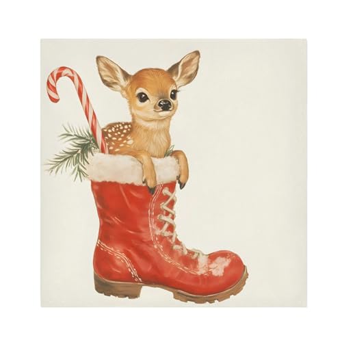 Servilletas de Tela Vintage Navidad Pack x6 miniatura 1