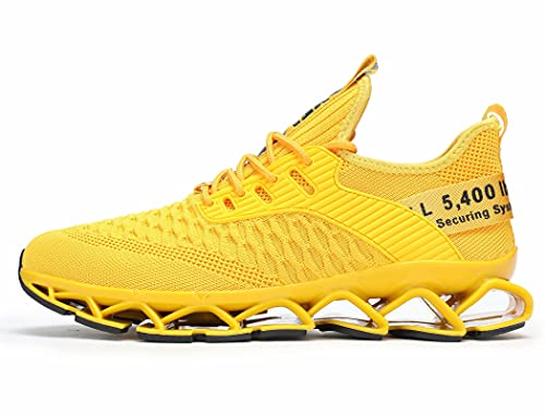 Image of Chopben Men's Running Shoes Blade Non Slip Fashion Sneakers Breathable Mesh Soft Sole Casual Athletic Walking Shoes