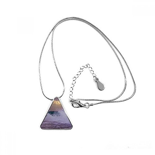 Collier pendentif triangle océan bijoux spray de vague nature et mer