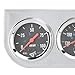 Triple Gauge Set, 2in Triple Gauge Set Water Temp Oil Pressure AMP Meter Universal for 12V Car Boat Truck