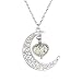 Produktbild UINGKID Damen Halskette Anhänger Schmuck Mond tolles Geschenk für Frauen leuchten leuchtende Höhle mit Ball Nacht