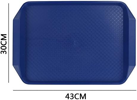 Fosly Plastic Serving Trays, Plastic Fast Food Tray, 6 Packs Trays