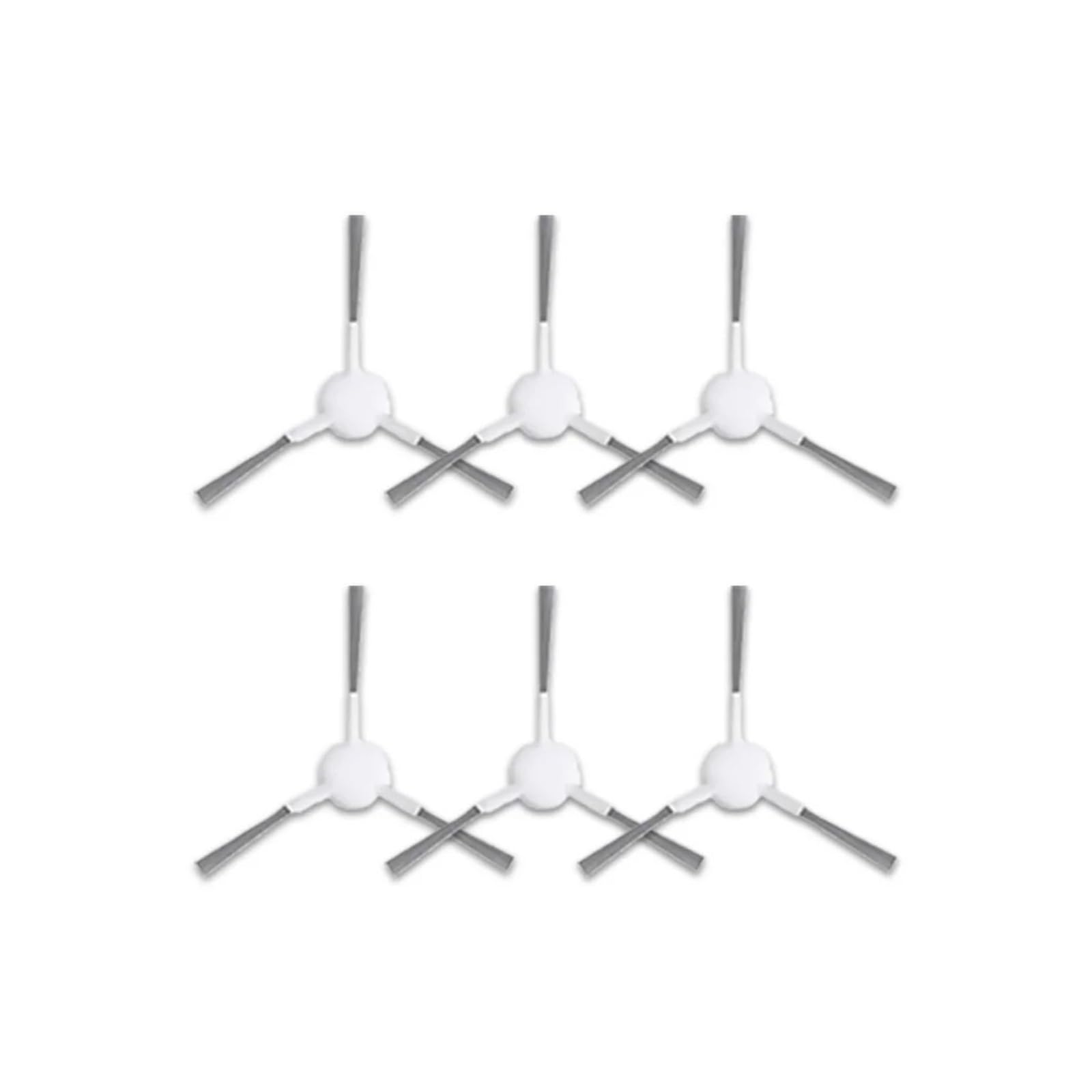 Kicici Compatible With Xiaomi Robot Vacuum X20+ / X20 Plus Parts Accessories Main Brush Side Brush Hepa Filter Mop Cloth Dust Bag Replacement Spare(Side Brush 6pcs)