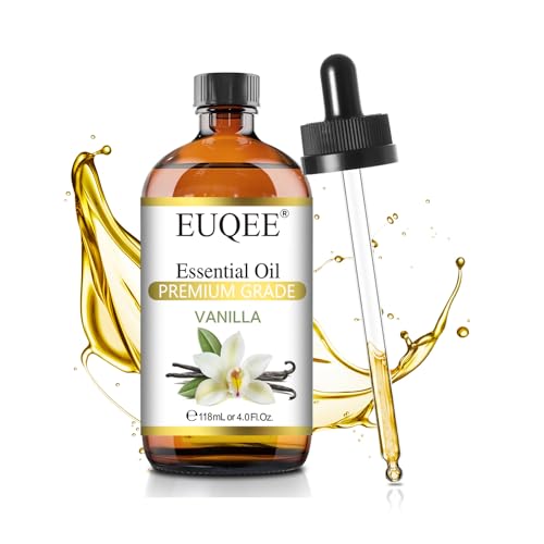 EUQEE Vanilla Essential Oil 118 ml Premium Vanilla Oil with