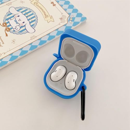 Image of Valente Silicone Case Cover for Samsung Galaxy Buds FE (2023), Buds 2 Pro (2022), Buds 2 (2021), Buds Pro (2021), and Buds Live (2020) (Blue Whale)