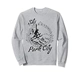 Ski Park City,Utah Vintage Retro Snow Sking Sweatshirt