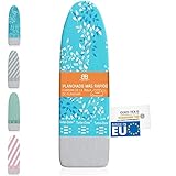 Funda para Tabla de Planchar (Tamaño L) | Universal hasta máx. de 140x50 cm | Funda de Planchar para Planchado Rápido y Fácil | Made in EU | Apta para Centro de Planchado | Azul
