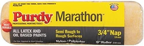 Purdy Marathon Mezcla sintética de 34 pulgadas x 9 pulgadas de ancho, cubierta de rodillo de pintura regular para superficies semilisas