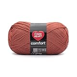 Red Heart Comfort Burnt Orange Yarn - 1 Pack of 16oz/454g - Acrylic - 4 Medium (Worsted) - 867 Yards - Knitting/Crochet