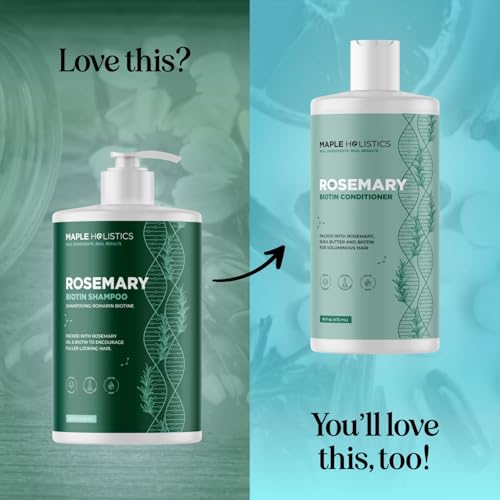 Image of Volumizing Biotin and Rosemary Shampoo - Vegan Rosemary Biotin Shampoo for Thinning Hair for Women and Men with Nourishing B Vitamins & Tea Tree Oil - Paraben Silicone & Sulfate Free (32 Fl Oz)