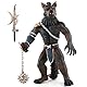 Werwolf Krieger Spielzeug, Wildtier Modellspielzeug, Mythischer Werwolf Krieger, Mythische Tiere, Handgefertigte Ornamente, Kindergeschenke