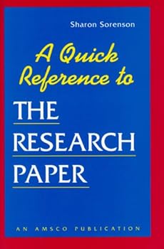 Paperback Quick Reference to the Research Paper Book