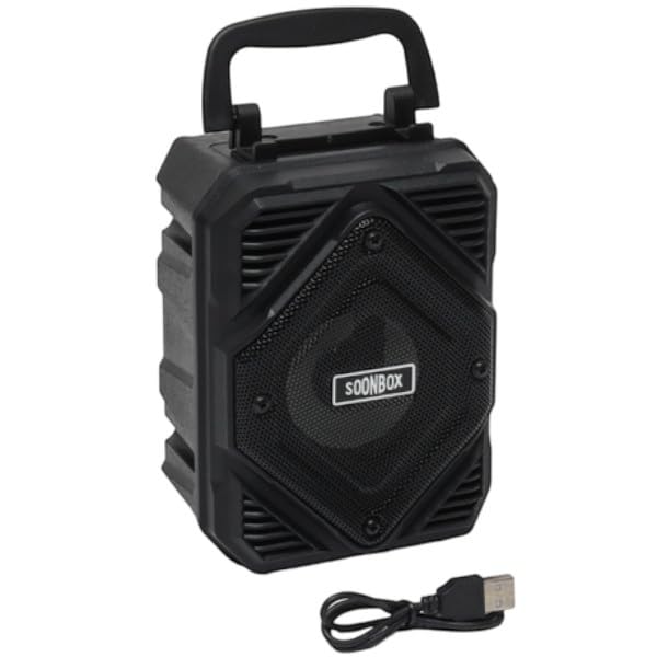 SOONBOX S9 Bluetooth Speaker front view with RGB lighting