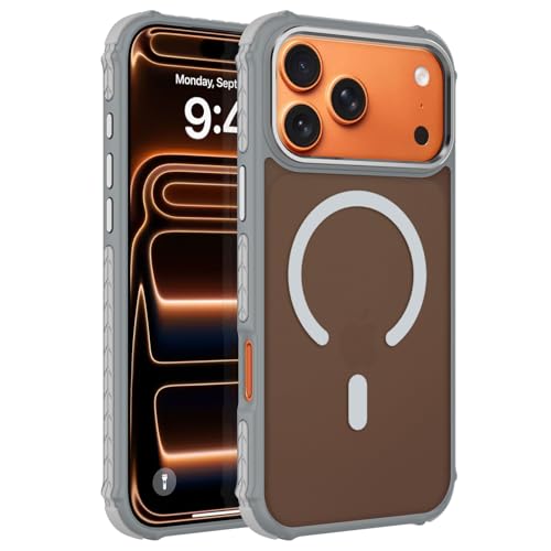 MZELQ iPhone 17 Pro Max p P[X MagSafeΉ ~ GbW ϏՌ h~ R[i[ی NX^obN TPU ϋv gѓdbJo[-O[