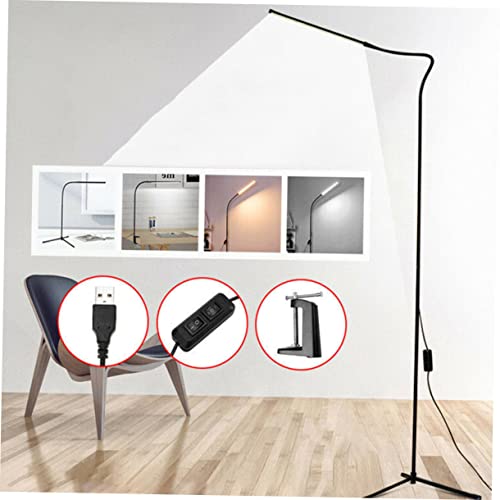 Lámpara de pie LED regulable multifunción con diseño en color negro 6