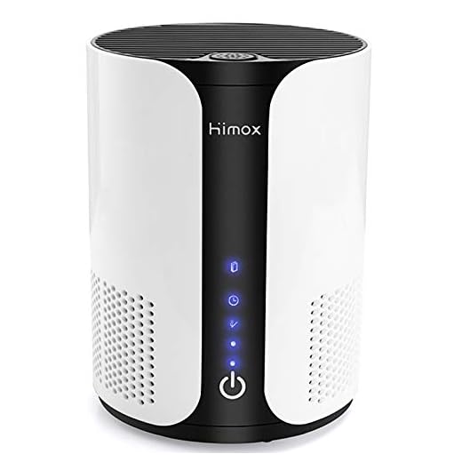HIMOX HEPA Air Purifiers for Bedroom Allergies Pet Hair, H13 true HEPA Filter Activated Carbon Quiet Portable Air Cleaner for Desk Desktop Office Dorm, Remove 99.97% Smoke Dust Dander Odor Mold Pollen