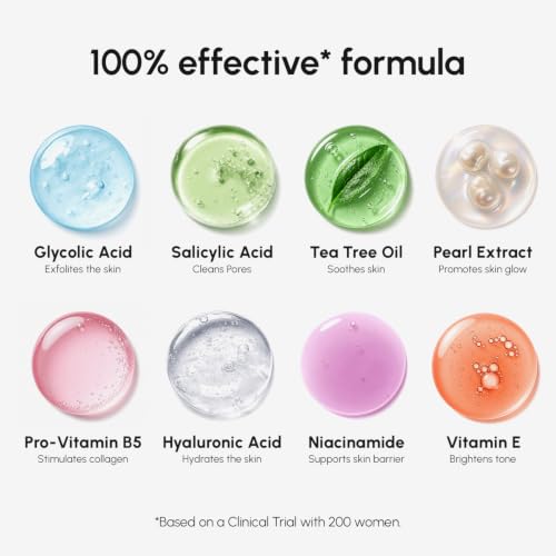 MAREE Glycolic Acid Polishes 2 PACK Toner Polishes for Face Cleansing Tea Tree Oil Salicyl - image 7