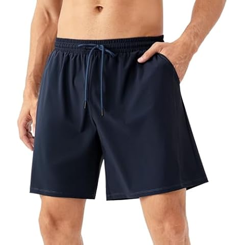 Sillictor Men's Cooling Running Shorts with Phone Pocket Cover
