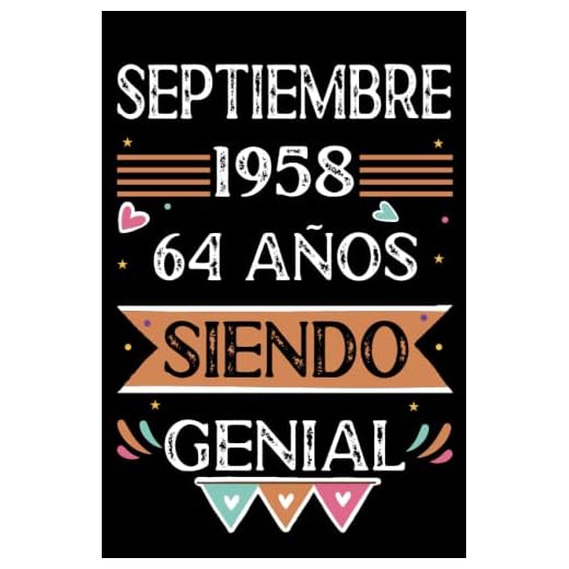 CUADERNO, septiembre 1958, 64 Años Siendo Genial: 64 años. Libro de visitas, cuaderno, 110 páginas de felicitaciones, idea de regalo, regalo Para la esposa, novia, mujer, La madre