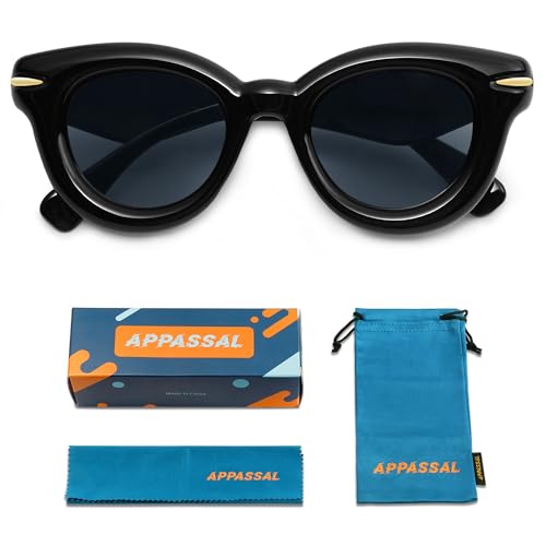 Cute Round Sunglasses for Women Men Trendy Chunky Thick Inflated Shades AP3695