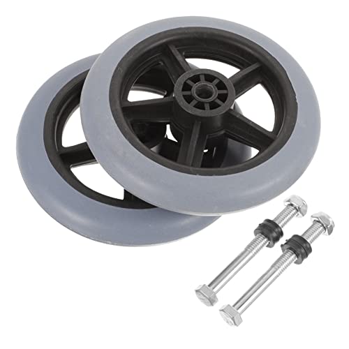 HOMOCONO Wheelchair Accessories 2 Pack Small Wheelchair Wheels Replacement Tire for Easy Install