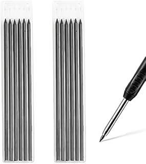 Carpenter Pencil Refills, 12Pcs Solid 2.8mm Mechanical Pencil Leads for Construction Pencil, Smooth & Long Lasting Carpenter Pencil Replacements for Woodworking Scriber Marking Architect Drawing