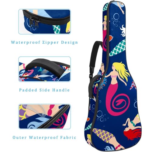 Housse de guitare en tissu Oxford épais rembourré avec boucle de suspension et sangle de cou Motif fusée spatiale 101,6 cm, Multicolore 4., 42.9×16.9×4.7 in, Sac de transport tendance pour guitare - Les Beatles, Paul McCartney, John Lennon, RIngo Starr, George Harrison Housse de guitare en tissu Oxford épais rembourré avec boucle de suspension et sangle de cou Motif fusée spatiale 101,6 cm, Multicolore 4., 42.9x16.9x4.7 in, Sac de transport tendance pour guitare – Image 5