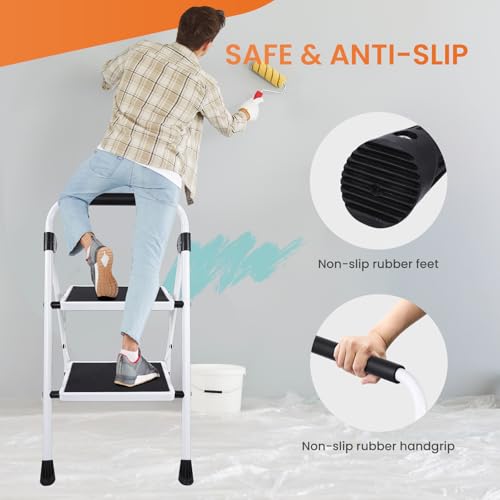 Sweetcrispy 2 Step Ladder, Anti-Slip Pedal by Sweetcrispy - Image 3