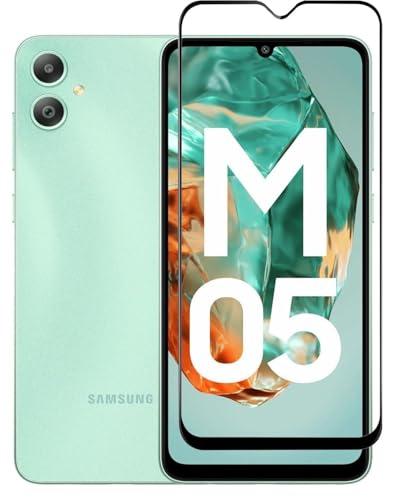 Image of HD Tempered Glass Screen Protector Compatible for Samsung Galaxy M05 5G, A05, A05s with Edge to Edge coverage and Easy Installation kit