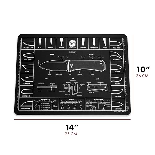 Knafs - Knife Mouse Pad - Oversized Shop Mat 10x14 Inch
