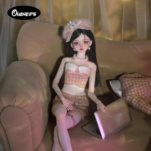 Muñeca BJD Evadne 1/4 Articulada de Resina Rosa miniatura 4
