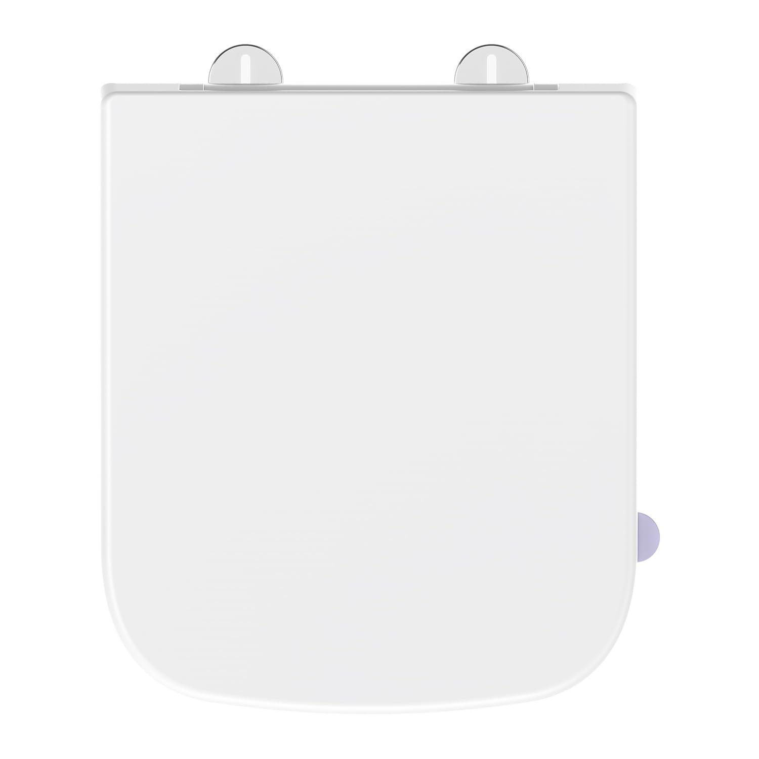 Yeaupe Pro White Square Toilet Seat Soft Close, Quick Release Urea-Formaldehyde Universal Fit Loo Seats,Easy To Clean,Adjustable Hinges For Most Standard Bathroom Bowl Seat(42X 36X 4Cm)