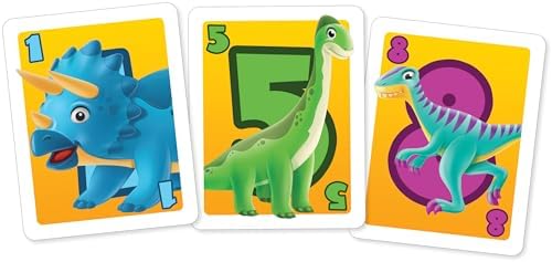 Outset Media Dinosaur War Card Game - The Classic Card Game War Now in Jurassic Splendor for 2 Players Ages 4 and up image 4